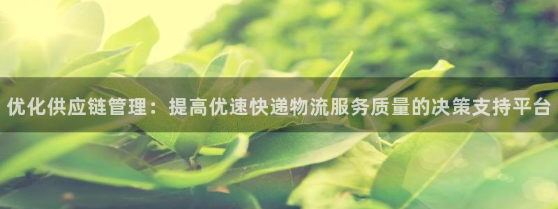 28圈娱乐官网网页:优化供应链管理: